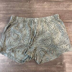 Gap Leaf Print Women's Linen Shorts
